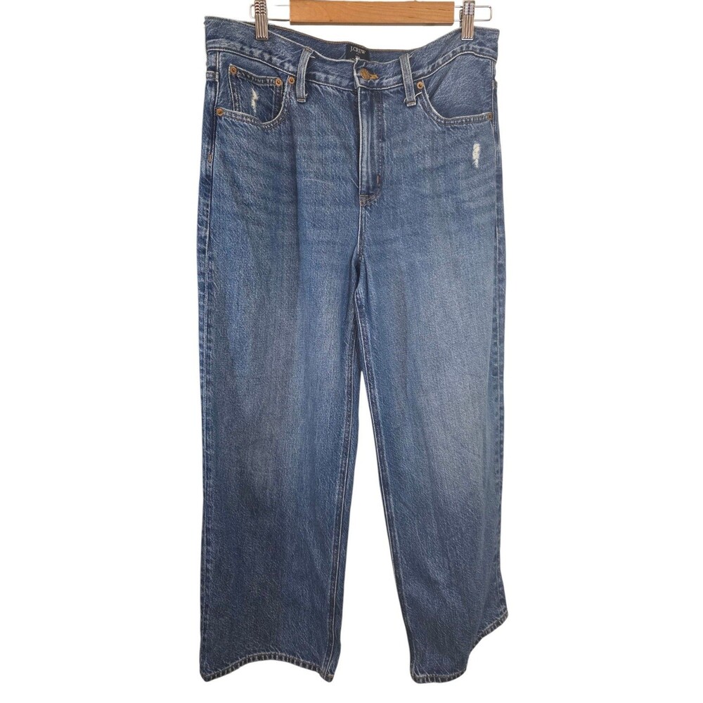J. Crew  Jeans Womans 30 Blue 90s Vintage Baggy Denim Wide Leg Cotton Classic